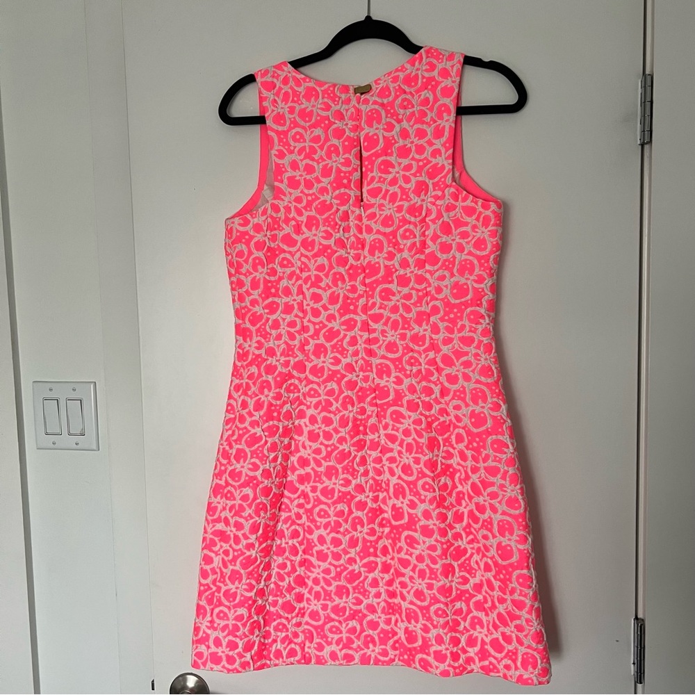 Lilly Pulitzer Percy Dress Fiesta Pink Size 8 EUC - Picture 2 of 8